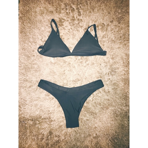 Zaful Other - High-waisted thong bikini set